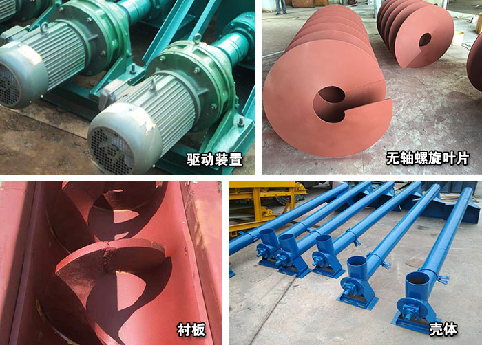 銅礦粉無(wú)軸螺旋輸送機(jī)