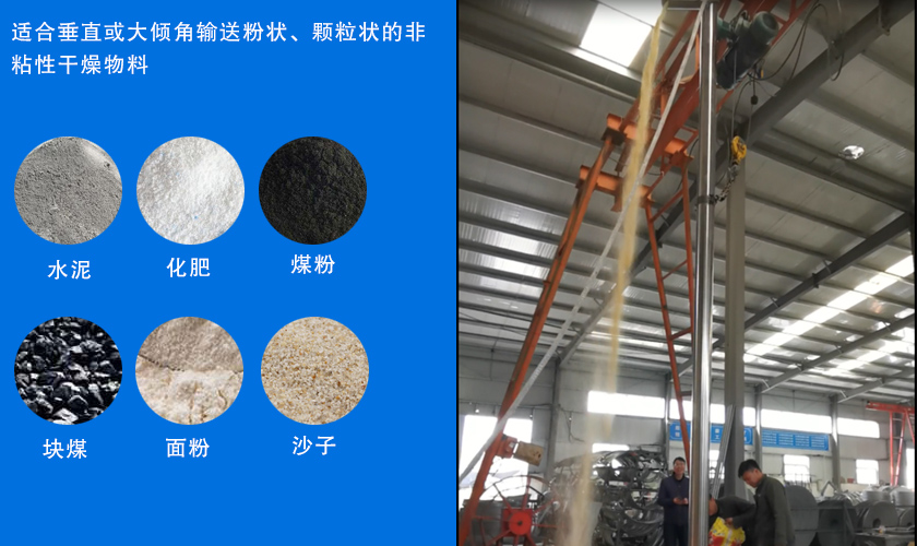 垂直立式螺旋輸送機應(yīng)用