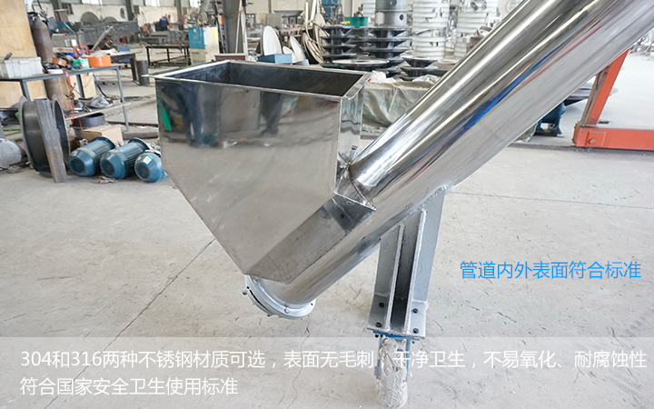 不銹鋼螺旋輸送機能用在食品行業(yè)么?